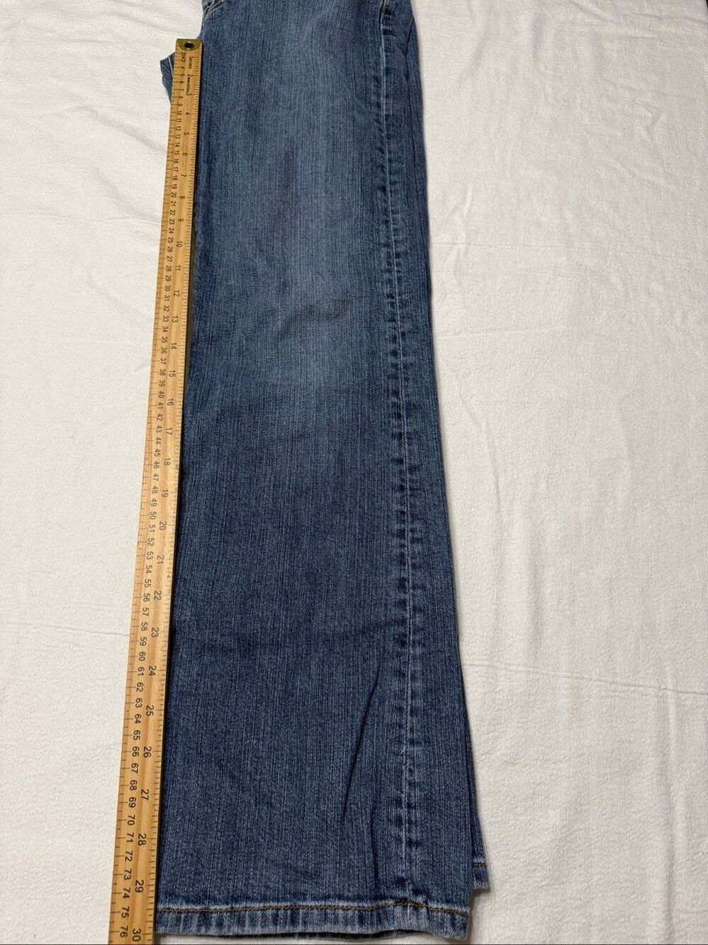 Lucky Brand Jeans Womens Blue Easy Rider Button-Fly Denim By Gene Montesano 6/28 - Picture 7 of 7